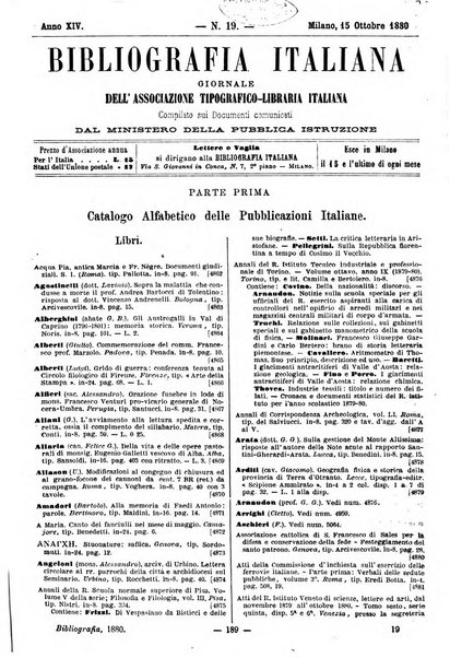 Bibliografia italiana giornale dell'Associazione libraria italiana