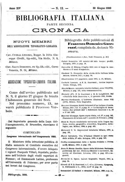 Bibliografia italiana giornale dell'Associazione libraria italiana