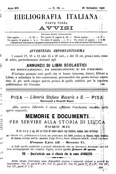 Bibliografia italiana giornale dell'Associazione libraria italiana