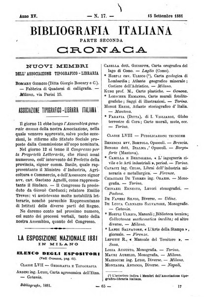 Bibliografia italiana giornale dell'Associazione libraria italiana