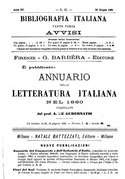 Bibliografia italiana giornale dell'Associazione libraria italiana