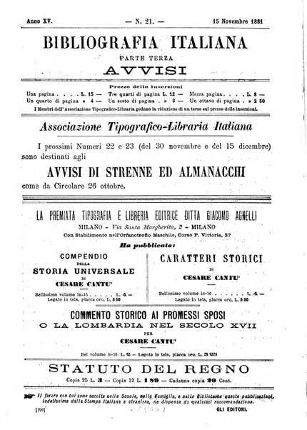 Bibliografia italiana giornale dell'Associazione libraria italiana