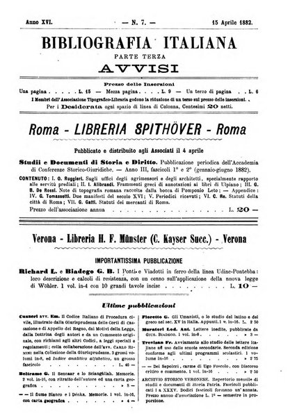 Bibliografia italiana giornale dell'Associazione libraria italiana