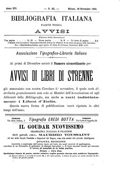 Bibliografia italiana giornale dell'Associazione libraria italiana