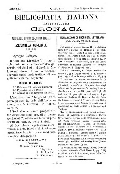 Bibliografia italiana giornale dell'Associazione libraria italiana