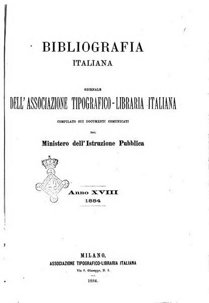 Bibliografia italiana giornale dell'Associazione libraria italiana