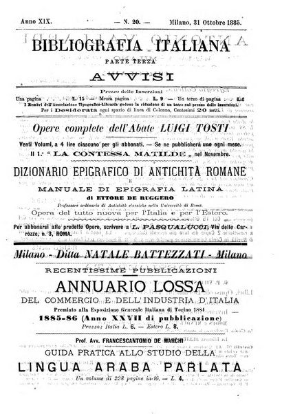 Bibliografia italiana giornale dell'Associazione libraria italiana