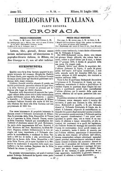 Bibliografia italiana giornale dell'Associazione libraria italiana