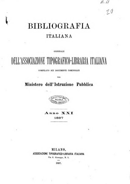 Bibliografia italiana giornale dell'Associazione libraria italiana