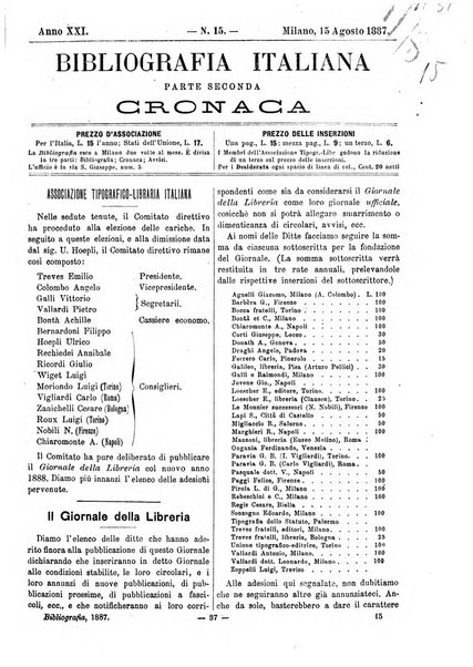 Bibliografia italiana giornale dell'Associazione libraria italiana