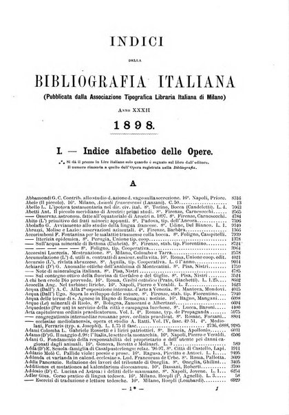 Bibliografia italiana giornale dell'Associazione libraria italiana