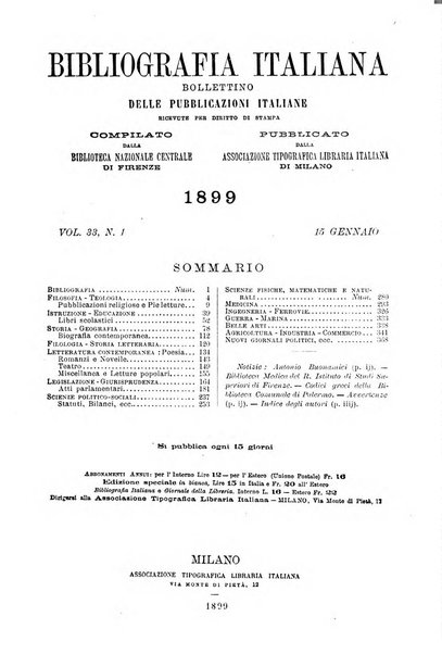 Bibliografia italiana giornale dell'Associazione libraria italiana