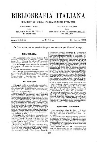 Bibliografia italiana giornale dell'Associazione libraria italiana