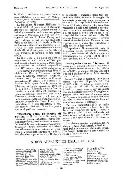 Bibliografia italiana giornale dell'Associazione libraria italiana