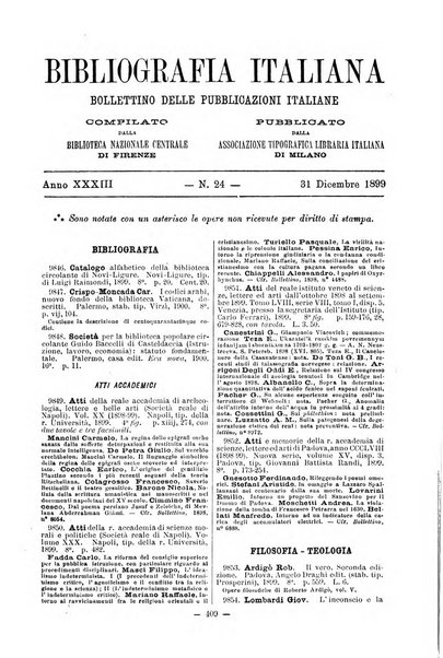 Bibliografia italiana giornale dell'Associazione libraria italiana