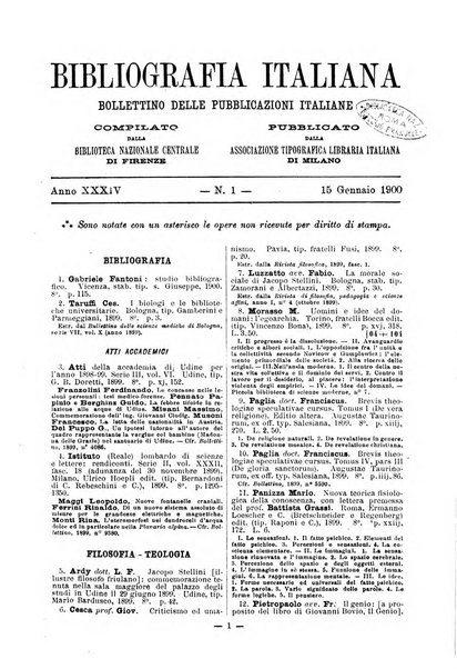 Bibliografia italiana giornale dell'Associazione libraria italiana