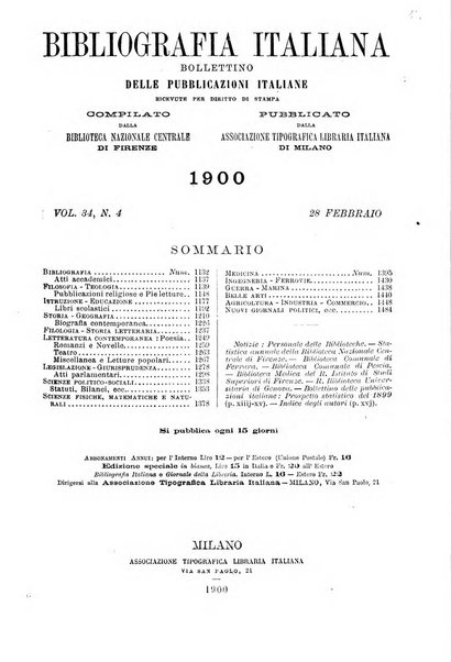 Bibliografia italiana giornale dell'Associazione libraria italiana