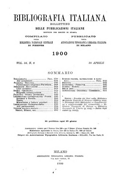 Bibliografia italiana giornale dell'Associazione libraria italiana