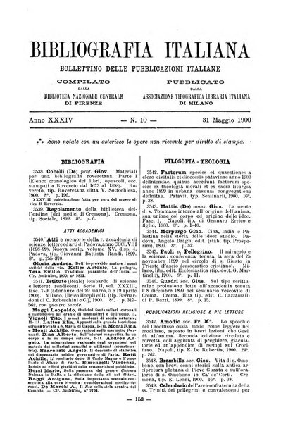 Bibliografia italiana giornale dell'Associazione libraria italiana