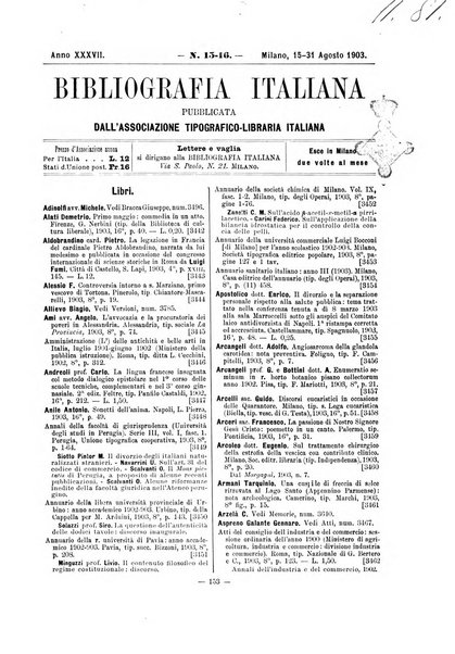 Bibliografia italiana giornale dell'Associazione libraria italiana