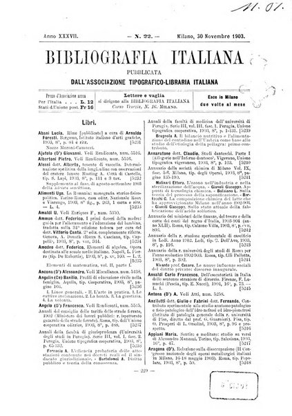 Bibliografia italiana giornale dell'Associazione libraria italiana