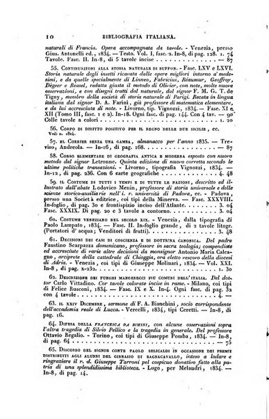 Bibliografia italiana, ossia elenco generale delle opere d'ogni specie e d'ogni lingua stampate in Italia e delle italiane pubblicate all'estero