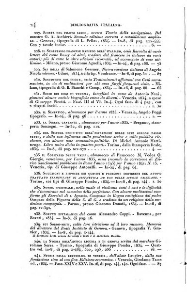 Bibliografia italiana, ossia elenco generale delle opere d'ogni specie e d'ogni lingua stampate in Italia e delle italiane pubblicate all'estero