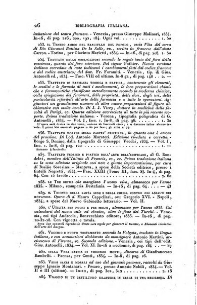 Bibliografia italiana, ossia elenco generale delle opere d'ogni specie e d'ogni lingua stampate in Italia e delle italiane pubblicate all'estero