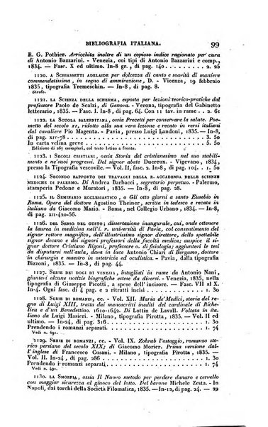 Bibliografia italiana, ossia elenco generale delle opere d'ogni specie e d'ogni lingua stampate in Italia e delle italiane pubblicate all'estero