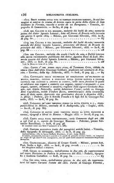 Bibliografia italiana, ossia elenco generale delle opere d'ogni specie e d'ogni lingua stampate in Italia e delle italiane pubblicate all'estero