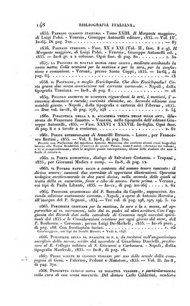 Bibliografia italiana, ossia elenco generale delle opere d'ogni specie e d'ogni lingua stampate in Italia e delle italiane pubblicate all'estero