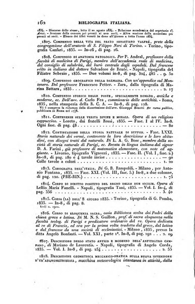 Bibliografia italiana, ossia elenco generale delle opere d'ogni specie e d'ogni lingua stampate in Italia e delle italiane pubblicate all'estero