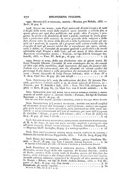 Bibliografia italiana, ossia elenco generale delle opere d'ogni specie e d'ogni lingua stampate in Italia e delle italiane pubblicate all'estero