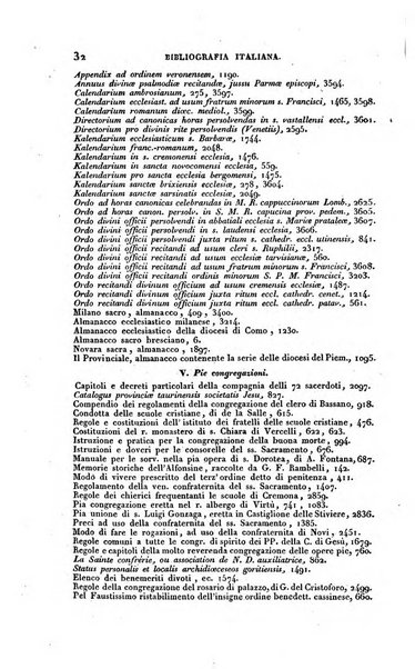 Bibliografia italiana, ossia elenco generale delle opere d'ogni specie e d'ogni lingua stampate in Italia e delle italiane pubblicate all'estero