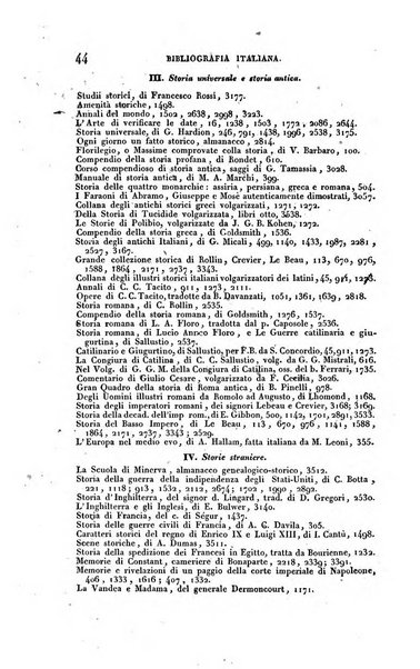 Bibliografia italiana, ossia elenco generale delle opere d'ogni specie e d'ogni lingua stampate in Italia e delle italiane pubblicate all'estero