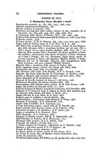 Bibliografia italiana, ossia elenco generale delle opere d'ogni specie e d'ogni lingua stampate in Italia e delle italiane pubblicate all'estero