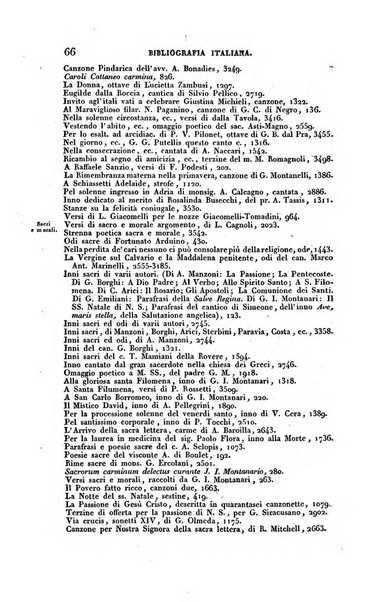 Bibliografia italiana, ossia elenco generale delle opere d'ogni specie e d'ogni lingua stampate in Italia e delle italiane pubblicate all'estero