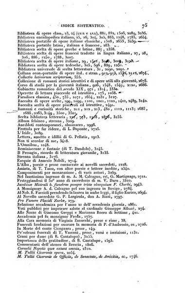 Bibliografia italiana, ossia elenco generale delle opere d'ogni specie e d'ogni lingua stampate in Italia e delle italiane pubblicate all'estero