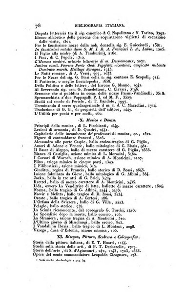 Bibliografia italiana, ossia elenco generale delle opere d'ogni specie e d'ogni lingua stampate in Italia e delle italiane pubblicate all'estero