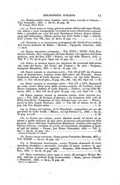 Bibliografia italiana, ossia elenco generale delle opere d'ogni specie e d'ogni lingua stampate in Italia e delle italiane pubblicate all'estero