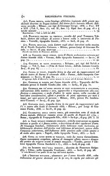 Bibliografia italiana, ossia elenco generale delle opere d'ogni specie e d'ogni lingua stampate in Italia e delle italiane pubblicate all'estero