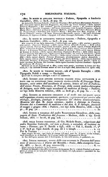 Bibliografia italiana, ossia elenco generale delle opere d'ogni specie e d'ogni lingua stampate in Italia e delle italiane pubblicate all'estero