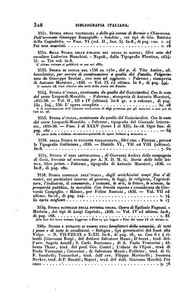 Bibliografia italiana, ossia elenco generale delle opere d'ogni specie e d'ogni lingua stampate in Italia e delle italiane pubblicate all'estero