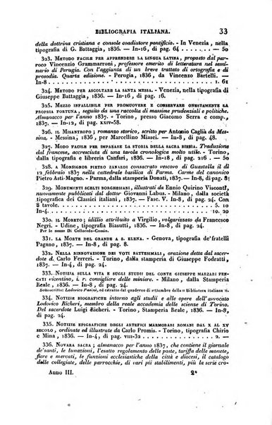 Bibliografia italiana, ossia elenco generale delle opere d'ogni specie e d'ogni lingua stampate in Italia e delle italiane pubblicate all'estero