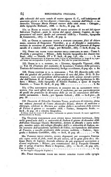 Bibliografia italiana, ossia elenco generale delle opere d'ogni specie e d'ogni lingua stampate in Italia e delle italiane pubblicate all'estero