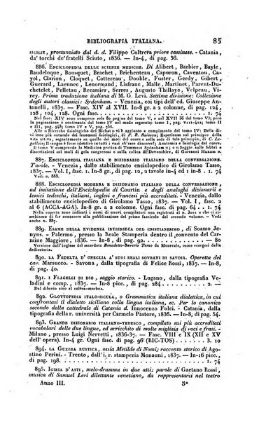 Bibliografia italiana, ossia elenco generale delle opere d'ogni specie e d'ogni lingua stampate in Italia e delle italiane pubblicate all'estero