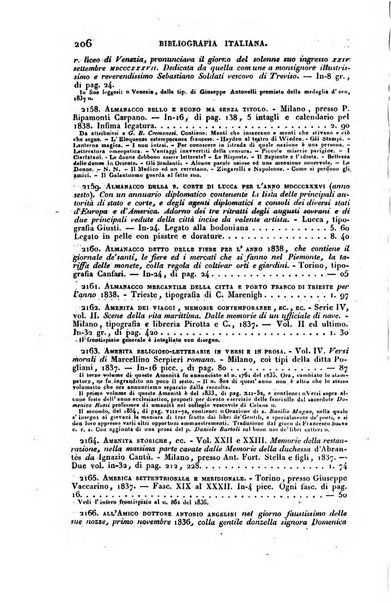 Bibliografia italiana, ossia elenco generale delle opere d'ogni specie e d'ogni lingua stampate in Italia e delle italiane pubblicate all'estero