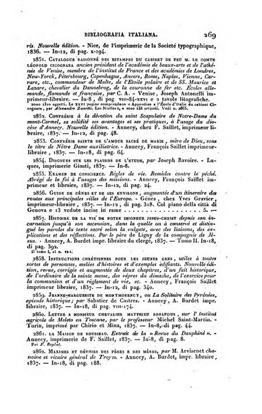 Bibliografia italiana, ossia elenco generale delle opere d'ogni specie e d'ogni lingua stampate in Italia e delle italiane pubblicate all'estero