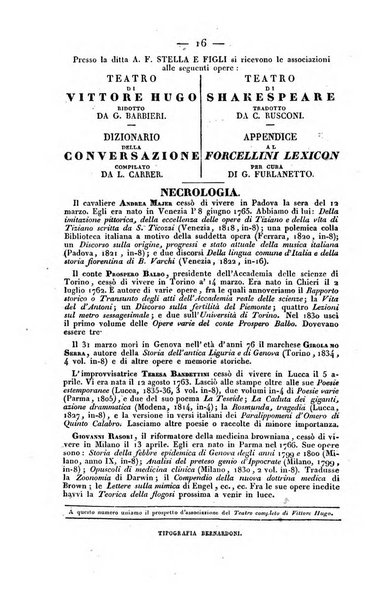 Bibliografia italiana, ossia elenco generale delle opere d'ogni specie e d'ogni lingua stampate in Italia e delle italiane pubblicate all'estero