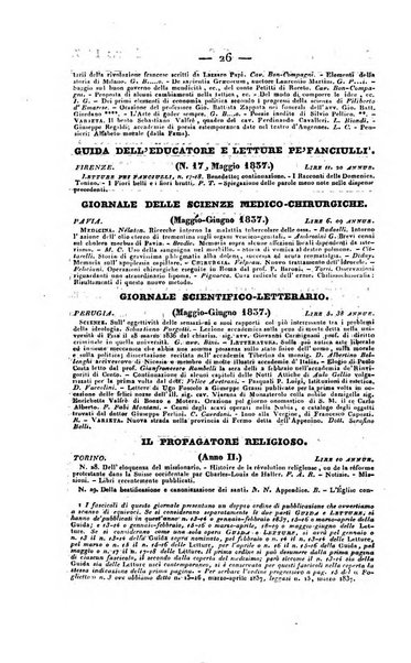 Bibliografia italiana, ossia elenco generale delle opere d'ogni specie e d'ogni lingua stampate in Italia e delle italiane pubblicate all'estero